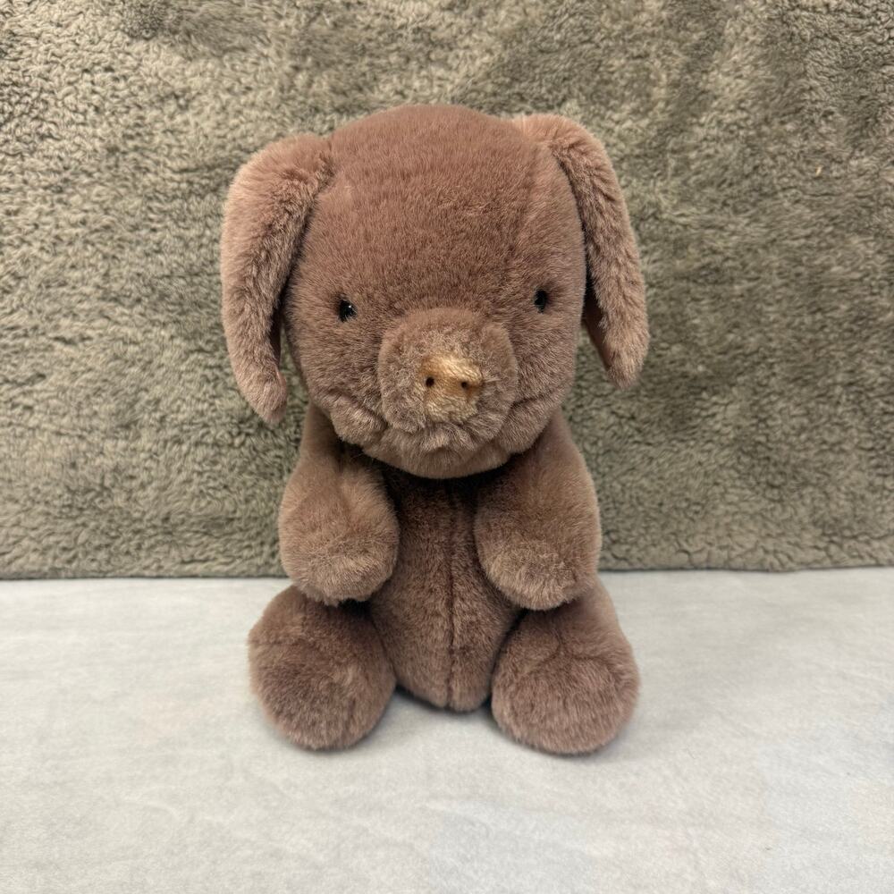 Gund 1980 Vintage Plush Hamlet Pig Chubby Stuffed Animal Satin Ears Mauve Pink